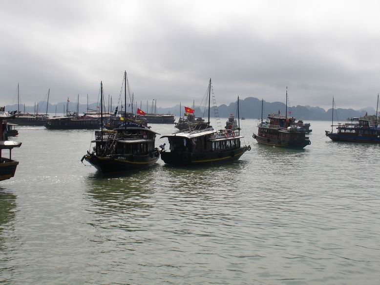 Cesta do UNESCO chranene oblasti Halong Bay.