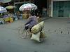 Kolo je nejdulezitejsi nastroj ve Vietnamu.
V pozadi je videt to co skoro kazdy dum ma v prizemi - maly obchudek s cimkoliv.