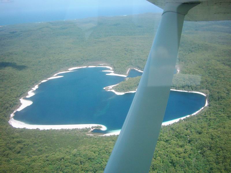 Tak tady jsme se koupali (jezero McKenzie)