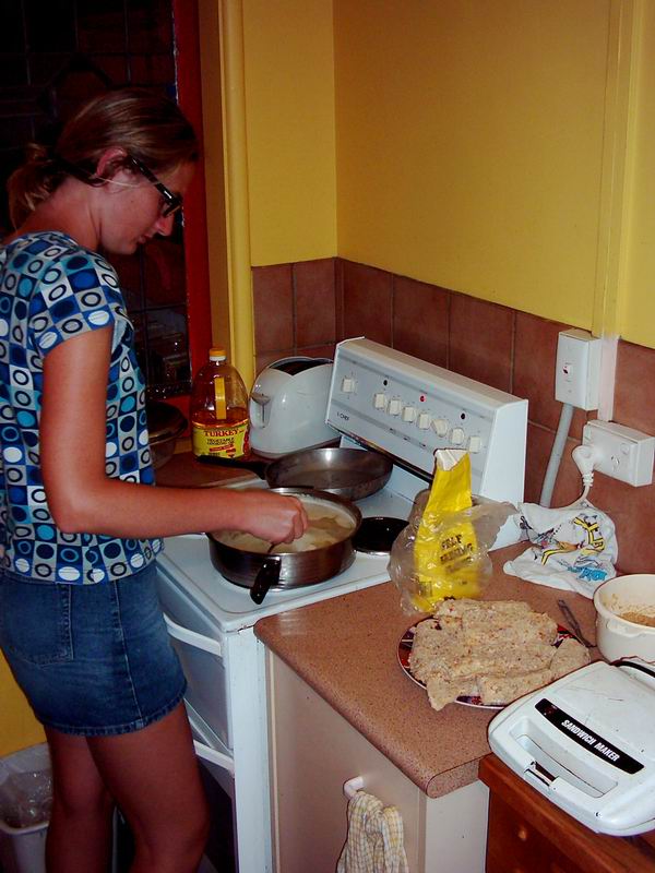 Znuska opet varici ale tentokrat poprve na nase vanoce.