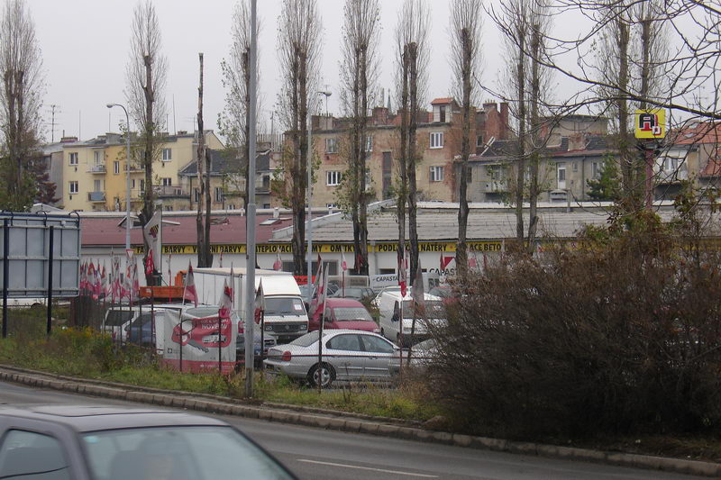 Posledni pohled k nam domu z autobusove zastavky.