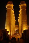 The central corridor of the Luxor temple
