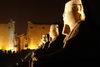 A well preserved sphinx at Luxor Temple