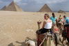 Camel ride by Giza PYRAMIDS