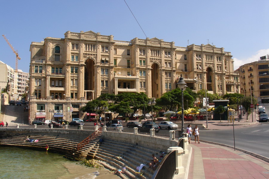 Malta Sliema, Balluta bay church.