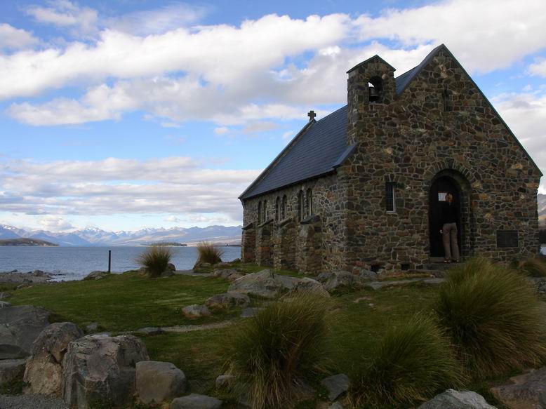 Kaplicka s nadhernym vyhledem na Mt. Cook